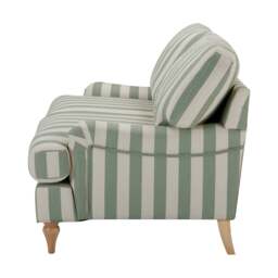 DUSK Hampshire 2 Seater Sofa - Green Stripe - thumbnail 4