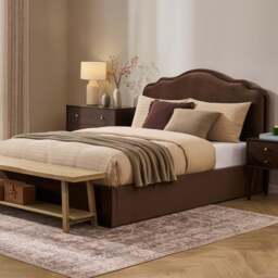 DUSK Wiltshire Ottoman Storage Bed - Cappuccino - Double - thumbnail 2