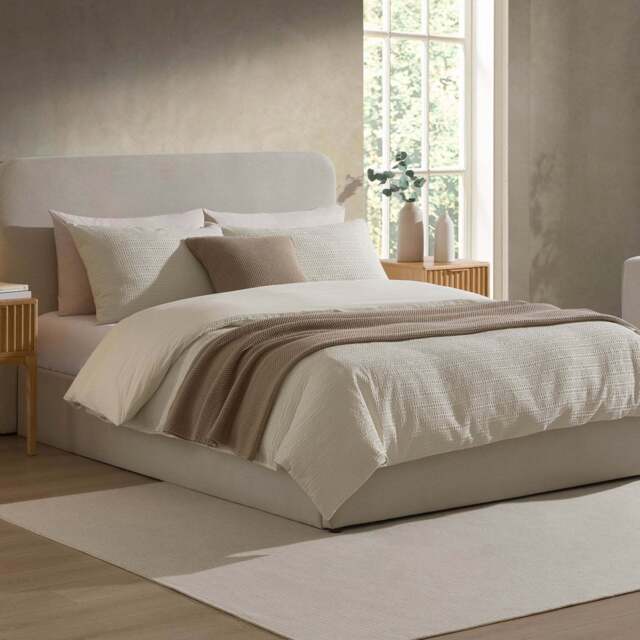 DUSK Ascot Ottoman Storage Bed - Natural - Small Double - image 1
