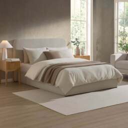 DUSK Ascot Ottoman Storage Bed - Natural - Small Double - thumbnail 2