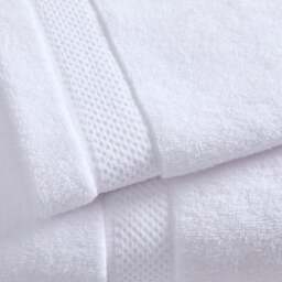 DUSK Rhodes Cotton Towel Collection - White - 6 Piece Bundle - thumbnail 2