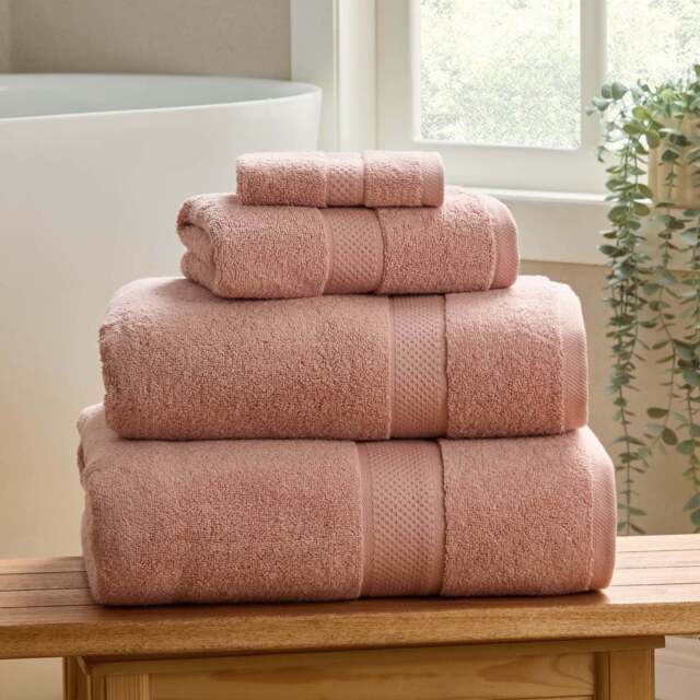 DUSK Rhodes Cotton Towel Collection - Pink - Face Cloth - image 1