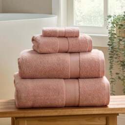 DUSK Rhodes Cotton Towel Collection - Pink - Face Cloth - thumbnail 1