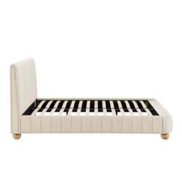 DUSK Malmo Bed Frame - Cream Linen - Double - thumbnail 9