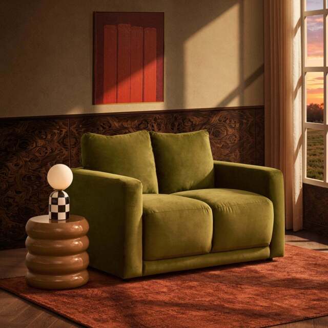 DUSK Chicago Small 2 Seater Sofa - Rich Green - image 1