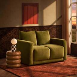 DUSK Chicago Small 2 Seater Sofa - Rich Green