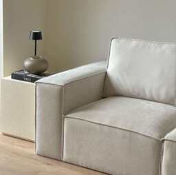 DUSK Brooklyn Small Right Hand L-Shape Sofa - Ivory - thumbnail 9