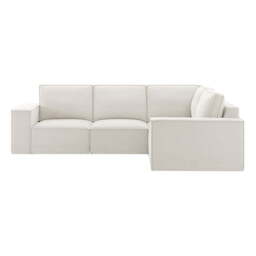 DUSK Brooklyn Small Right Hand L-Shape Sofa - Ivory - thumbnail 3