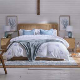 DUSK Hattie Ottoman Storage Bed - Light Wood - Double - thumbnail 2