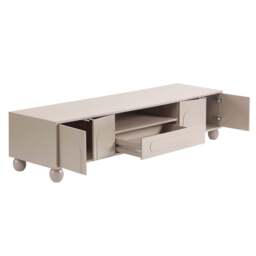 "DUSK Rachel Arch Front  Tv Unit for TVs up to 75"" - Taupe" - thumbnail 5