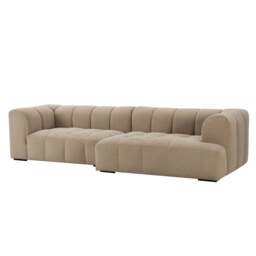 DUSK Manhattan Right Hand Chaise Sofa - Chenille Oatmeal - thumbnail 3