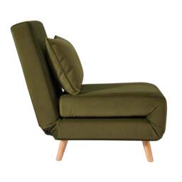 DUSK Seattle Single Click Clack Sofa Bed - Muted Moss - thumbnail 4