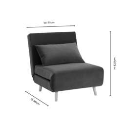 DUSK Seattle Single Click Clack Sofa Bed - Muted Moss - thumbnail 9