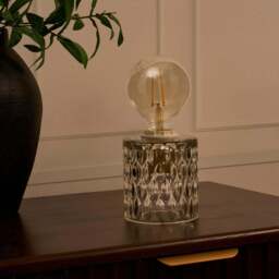 DUSK Elodi Glass Table Lamp - Clear - thumbnail 2