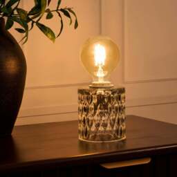 DUSK Elodi Glass Table Lamp - Clear - thumbnail 1