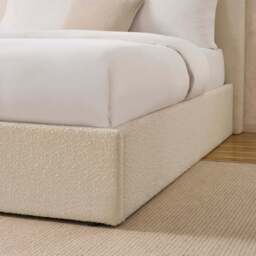 Ascot Ottoman Storage Bed - Off White - Super King - thumbnail 7