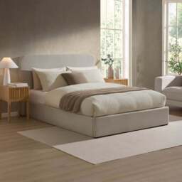 DUSK Ascot Ottoman Storage Bed - Natural - Double - thumbnail 7