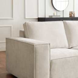 DUSK Brooklyn 3 Seater Sofa - Ivory - thumbnail 9