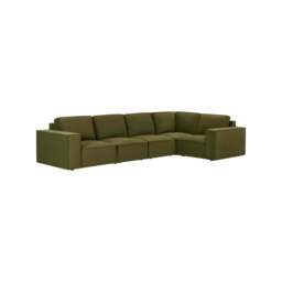 DUSK Brooklyn Large Right Hand L-Shape Sofa  - Muted Moss - thumbnail 4