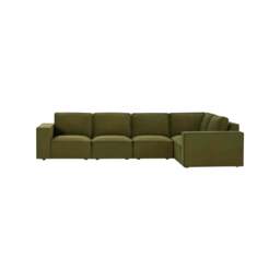 DUSK Brooklyn Large Right Hand L-Shape Sofa  - Muted Moss - thumbnail 5