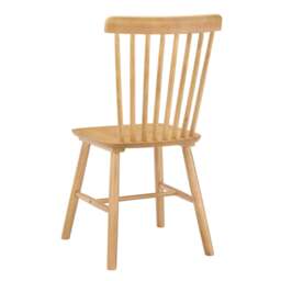 DUSK Harley Set of 2 Dining Chairs - Light Wood - thumbnail 5