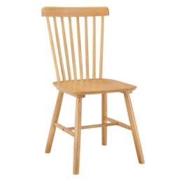 DUSK Harley Set of 2 Dining Chairs - Light Wood - thumbnail 3