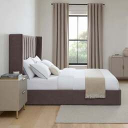DUSK Madison Ottoman Storage Bed - Taupe - Super King - thumbnail 2