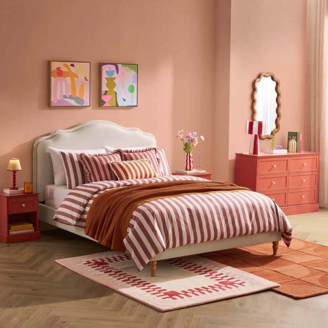 DUSK Wiltshire Bed Frame - Cream Linen - King Size - image 1
