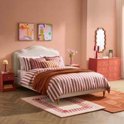 DUSK Wiltshire Bed Frame - Cream Linen - King Size