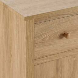 DUSK Nell 3 Door Sideboard with Drawers - Light Wood - thumbnail 7