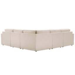 DUSK Brooklyn Slim Arm Large Right Hand Corner Sofa - Chenille Ivory - thumbnail 4
