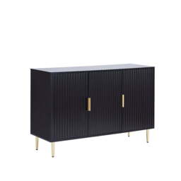 DUSK Evie 3 Door Sideboard - Black - thumbnail 2