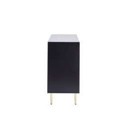 DUSK Evie 3 Door Sideboard - Black - thumbnail 8