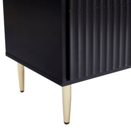 DUSK Evie 3 Door Sideboard - Black - thumbnail 7