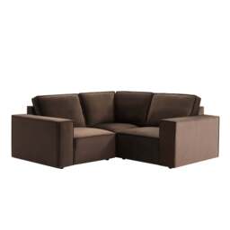 DUSK Brooklyn Small Corner Sofa - Cappuccino - thumbnail 3