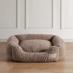 DUSK Teddy Basket Dog Bed - Taupe - Small - thumbnail 2