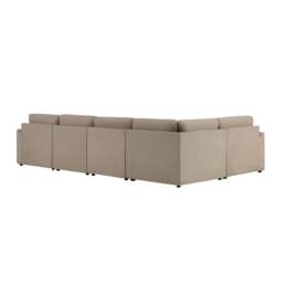 DUSK Miami Right Hand Large L-Shape Sofa - Chenille Oatmeal - thumbnail 6