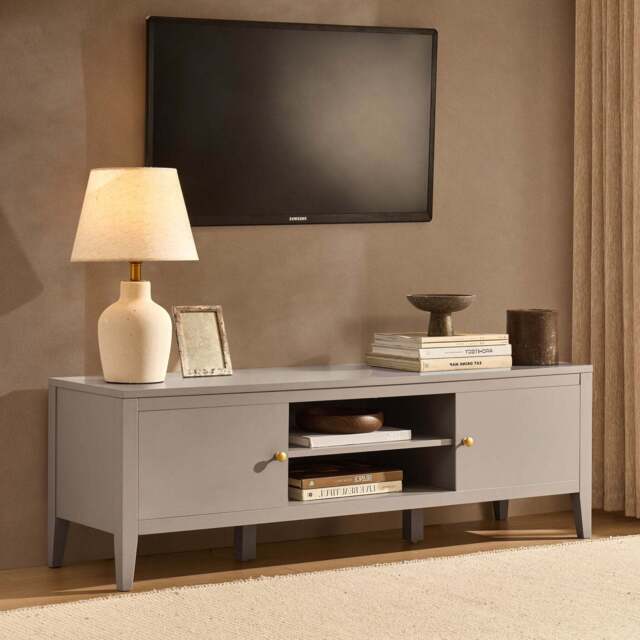 "DUSK Poppy Tv Unit for TVs up to 55"" - Taupe" - image 1