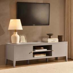 "DUSK Poppy Tv Unit for TVs up to 55"" - Taupe"