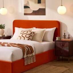 DUSK Ascot Ottoman Storage Bed - Bright Orange - King Size - thumbnail 7