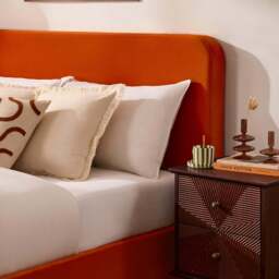 DUSK Ascot Ottoman Storage Bed - Bright Orange - King Size - thumbnail 5