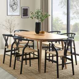 DUSK Heidi Solid Oak Oval 4-6 Seater Dining Table - Natural - thumbnail 5