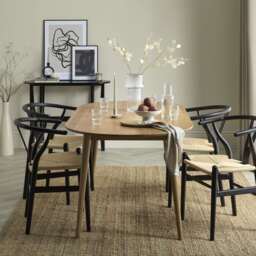 DUSK Heidi Solid Oak Oval 4-6 Seater Dining Table - Natural - thumbnail 2