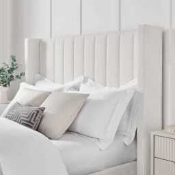 DUSK Madison Bouclé Ottoman Storage Bed - Off White - Super King - thumbnail 8