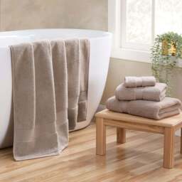 DUSK Rhodes Cotton Towel Collection - Natural - Face Cloth - thumbnail 3
