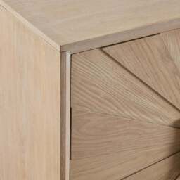 DUSK Amaya Ash 4 Door Sideboard - Light Wood - thumbnail 7