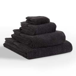DUSK Rhodes Cotton Towel Collection - Black - Bath Towel - thumbnail 3