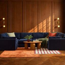 DUSK Miami U Shape Sofa - Chenille Navy - thumbnail 3
