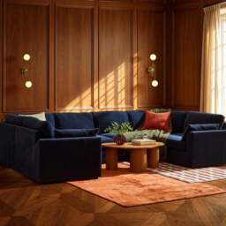 DUSK Miami U Shape Sofa - Chenille Navy - thumbnail 2