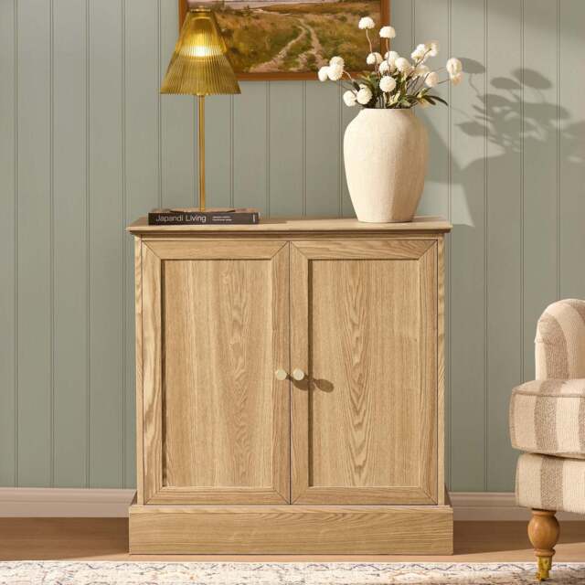 DUSK Ruby 2 Door Sideboard - Light Wood - image 1